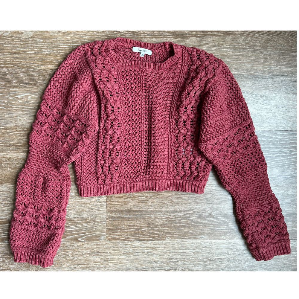 Madewell Women's Sweater in Deep Rose